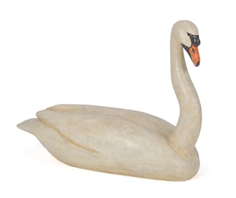 LARGE JOHN SCHMITT MUTE SWAN DECOY.