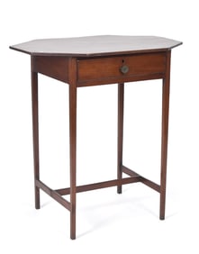 EARLY 19TH C. ONE DRAWER STAND.