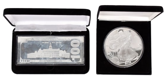 EIGHT TROY OZ. 999. SILVER