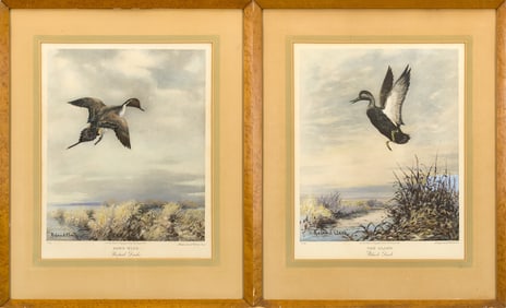 TWO ROLAND CLARK DUCK PRINTS.