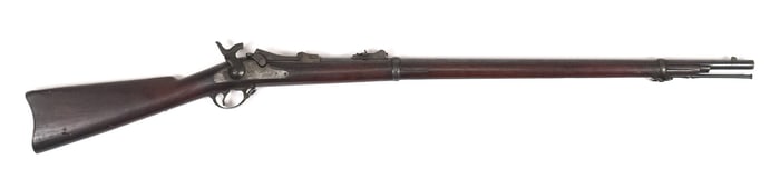 ANTIQUE US SPRINGFIELD LONG RIFLE.