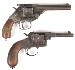 TWO 19TH C. EUROPEAN REVOLVERS.