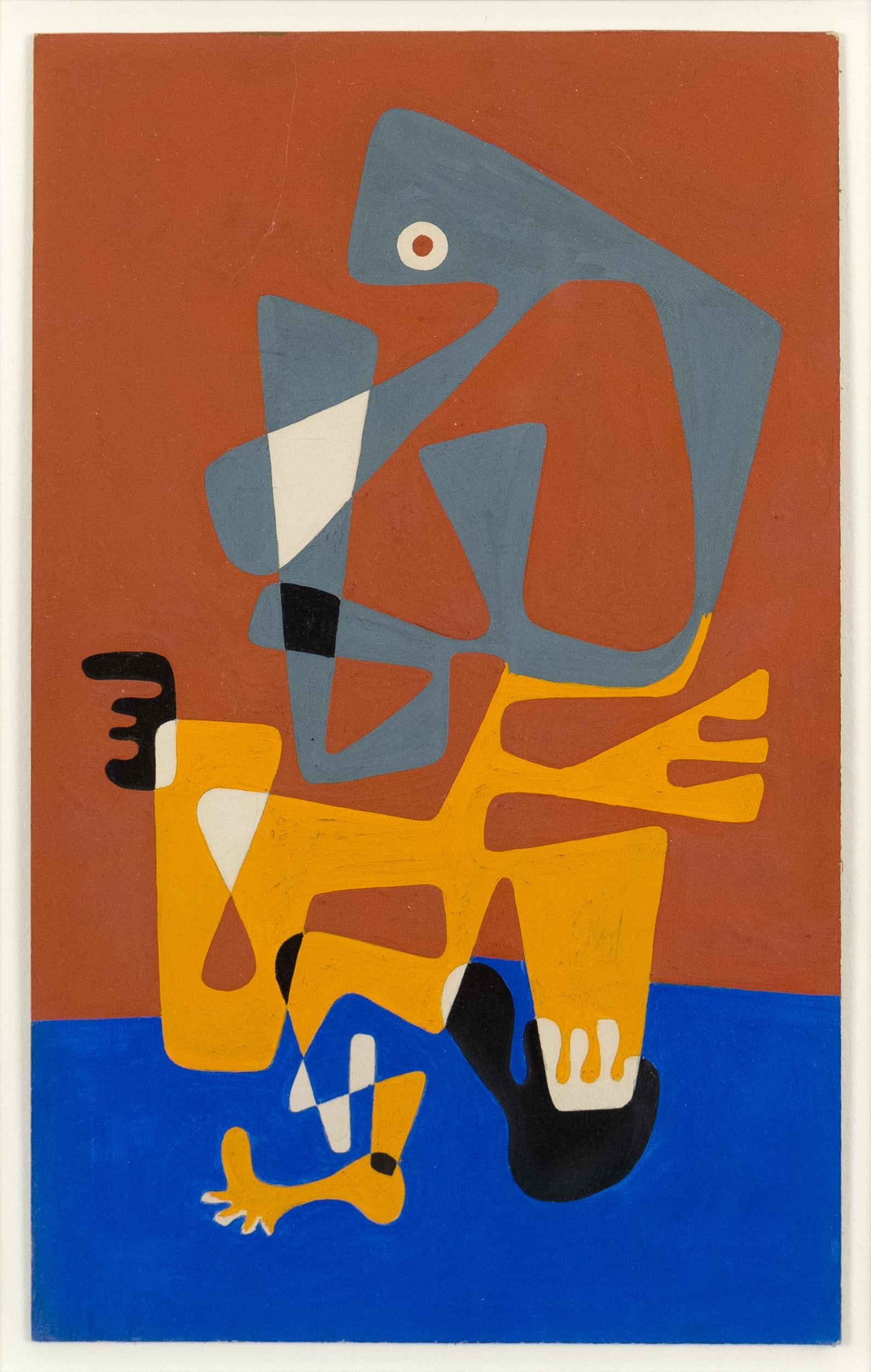 STEVE WHEELER TEMPERA, ABSTRACT. - 2