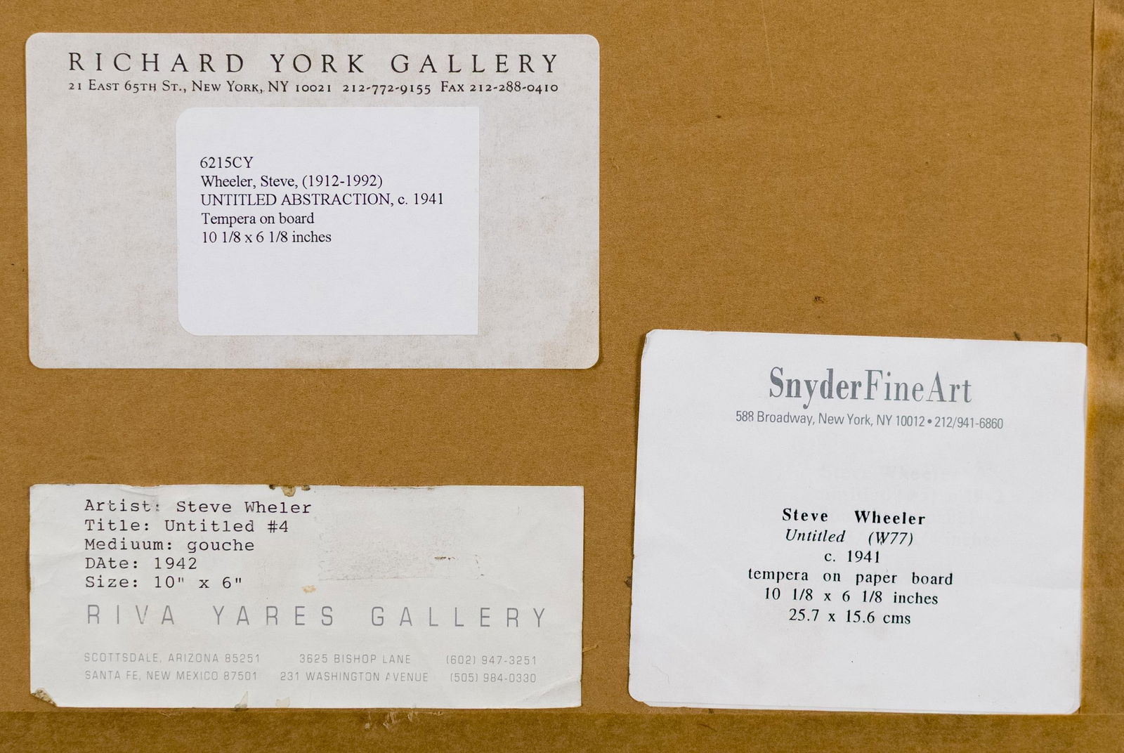 STEVE WHEELER TEMPERA, ABSTRACT. - 6