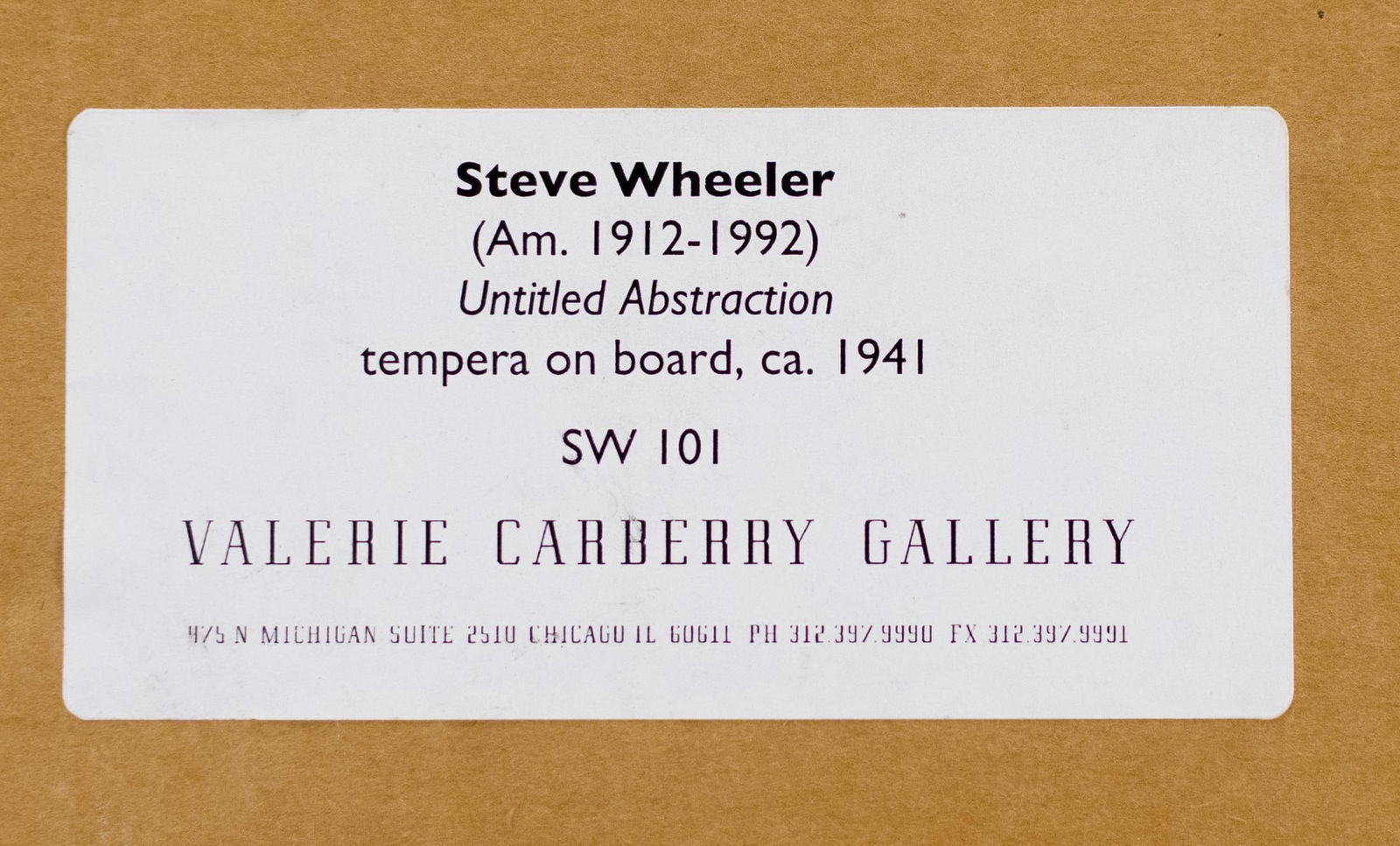 STEVE WHEELER TEMPERA, ABSTRACT. - 7