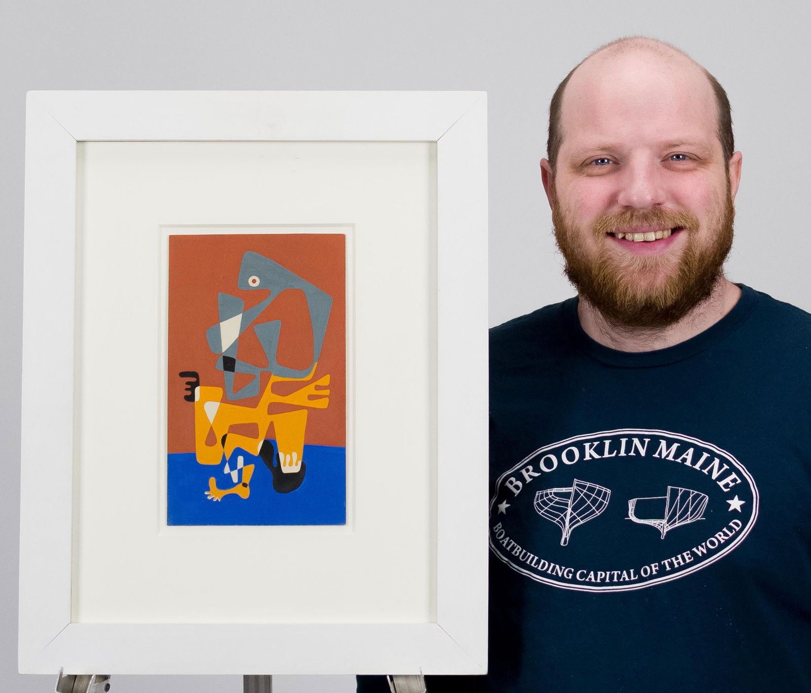 STEVE WHEELER TEMPERA, ABSTRACT. - 8