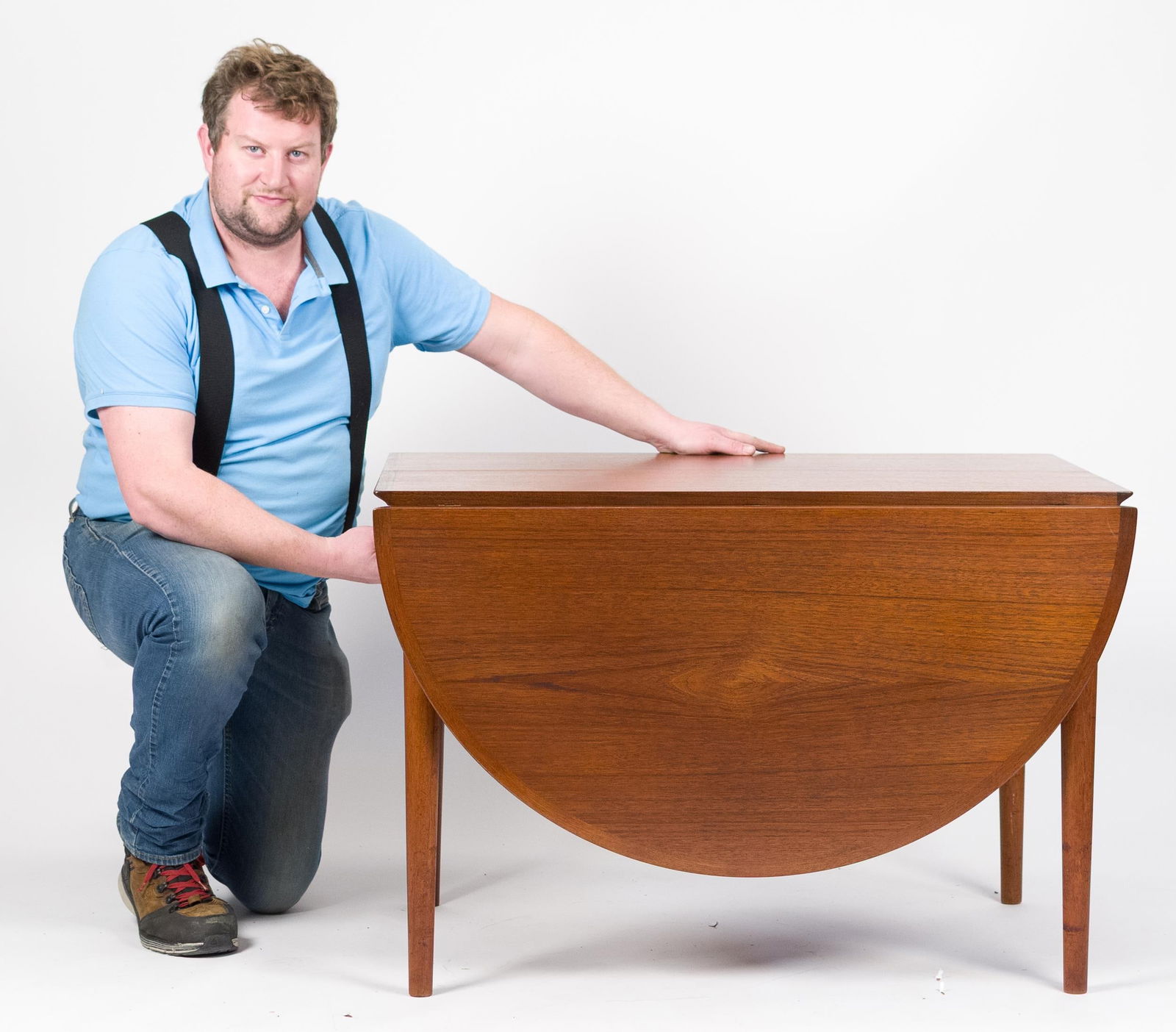 ARNE VODDER FOR SIBAST, MODEL 227 TEAK DINING TABLE. - 12