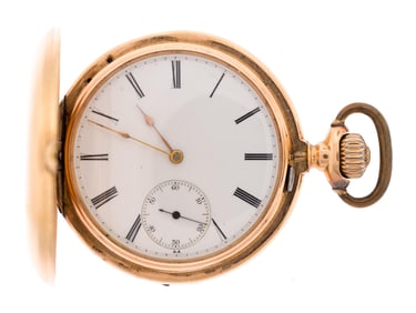 ANTIQUE PATEK PHILIPPE 18K GOLD POCKET WATCH.