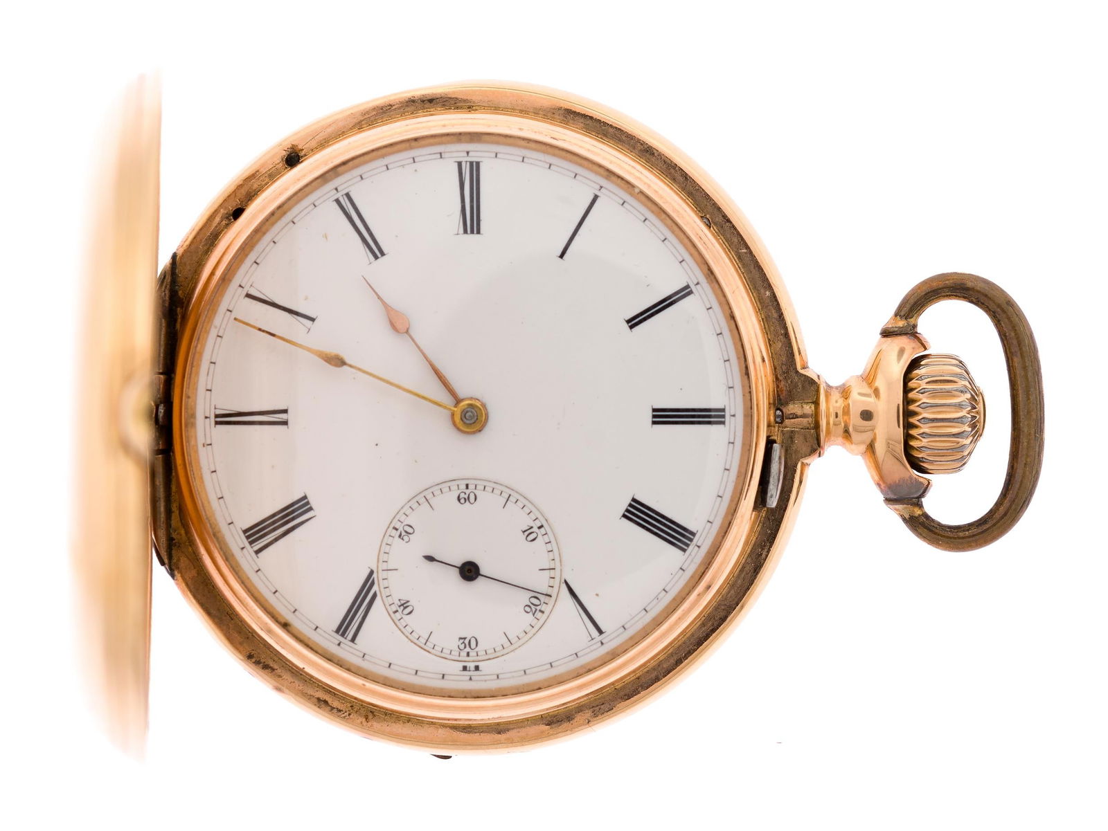 ANTIQUE PATEK PHILIPPE 18K GOLD POCKET WATCH.: An antique, signed Patek Philippe, 18k yellow gold (stamped, inside & outside cover), hunting case, side-wind, pocket watch, No. 68586, monogram & flourish, WDB, inside case inscribed, Willard D.