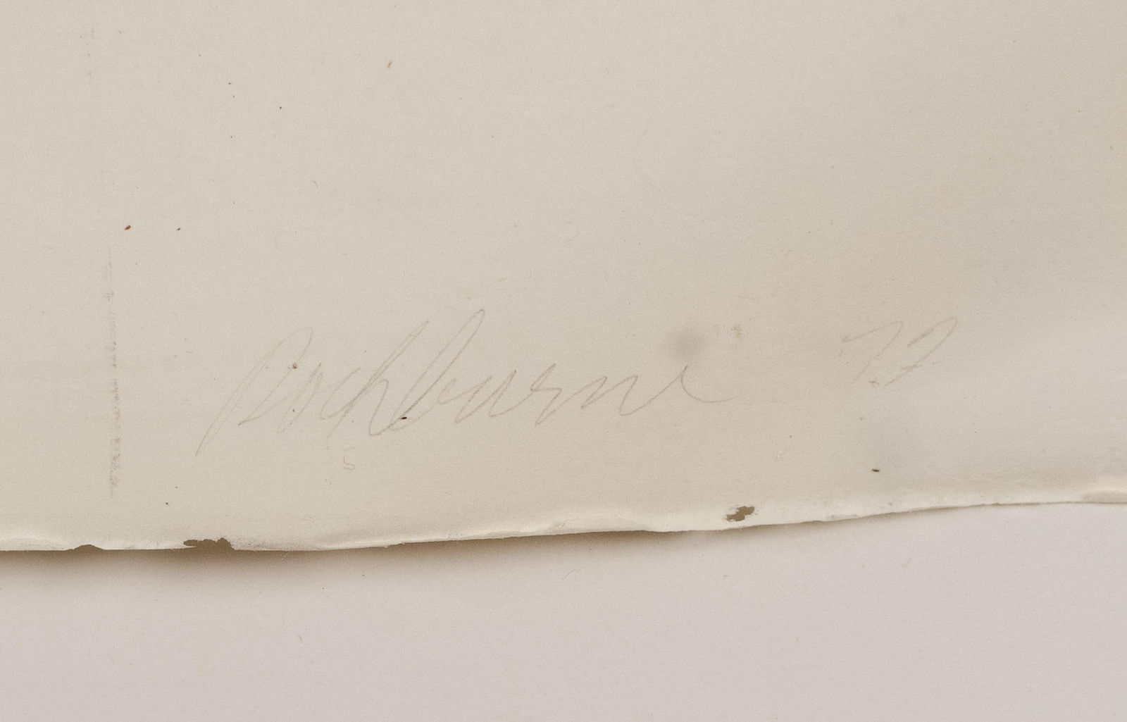 DOROTHEA ROCKBURNE MIXED MEDIA, LINE COMPOSITION. - 5