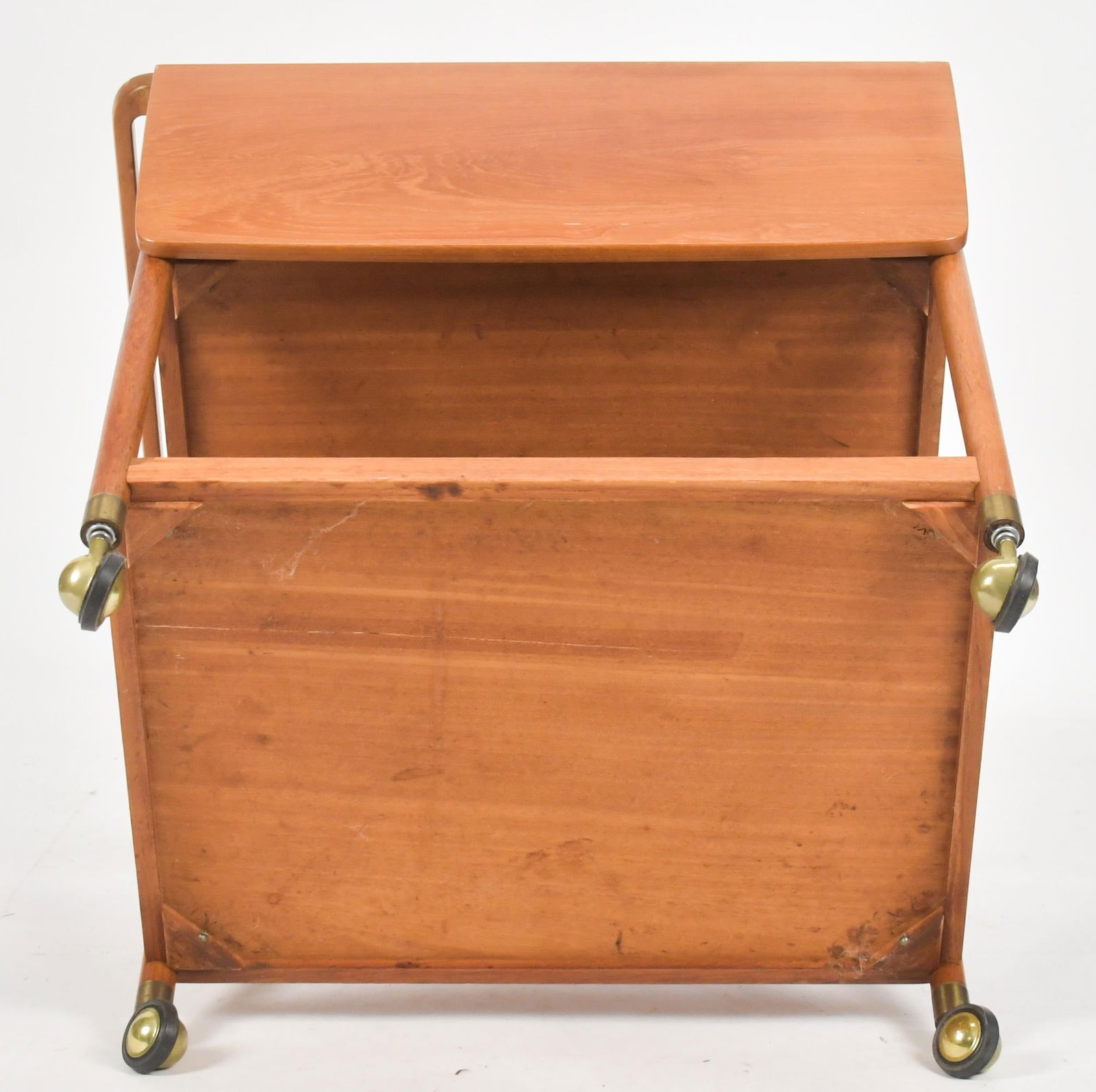 LUDVIG PONTOPPIDAN DANISH TEAK SERVING TROLLY. - 11