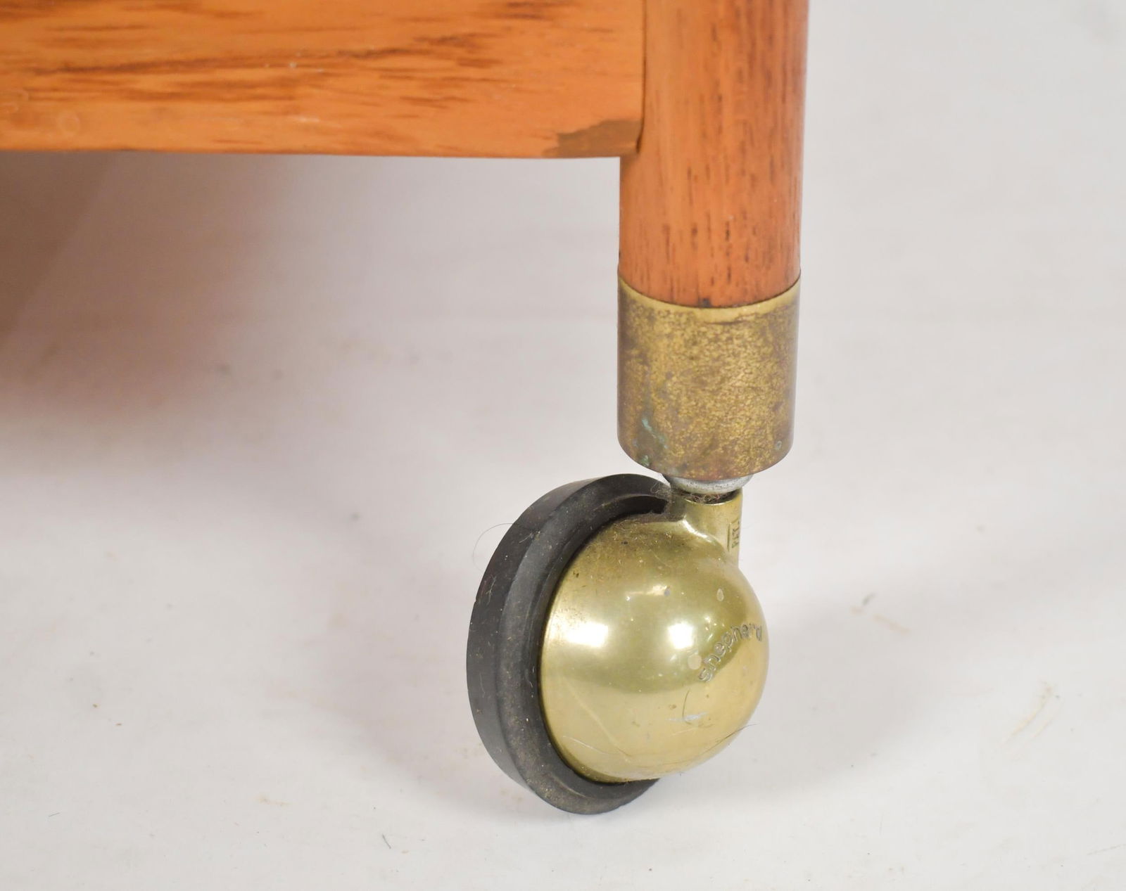 LUDVIG PONTOPPIDAN DANISH TEAK SERVING TROLLY. - 3