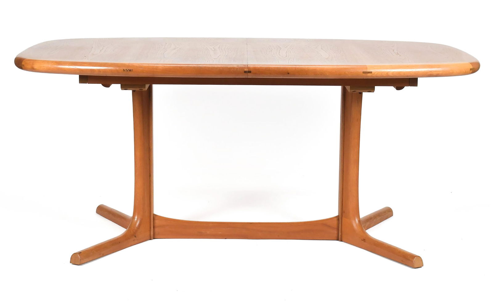 DYRLUND DANISH TEAK EXTENDING DINING TABLE. (1 of 9)