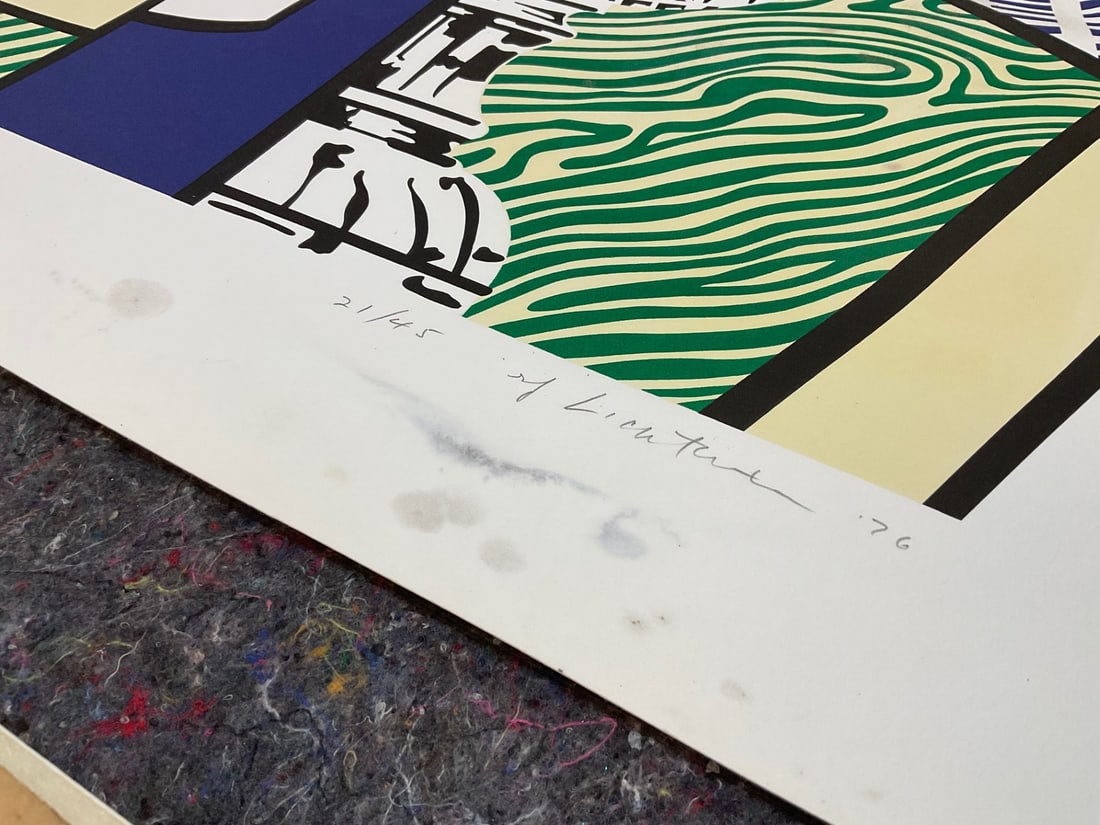 ROY LICHTENSTEIN SCREENPRINT, STILL LIFE, DAMAGED. - 12