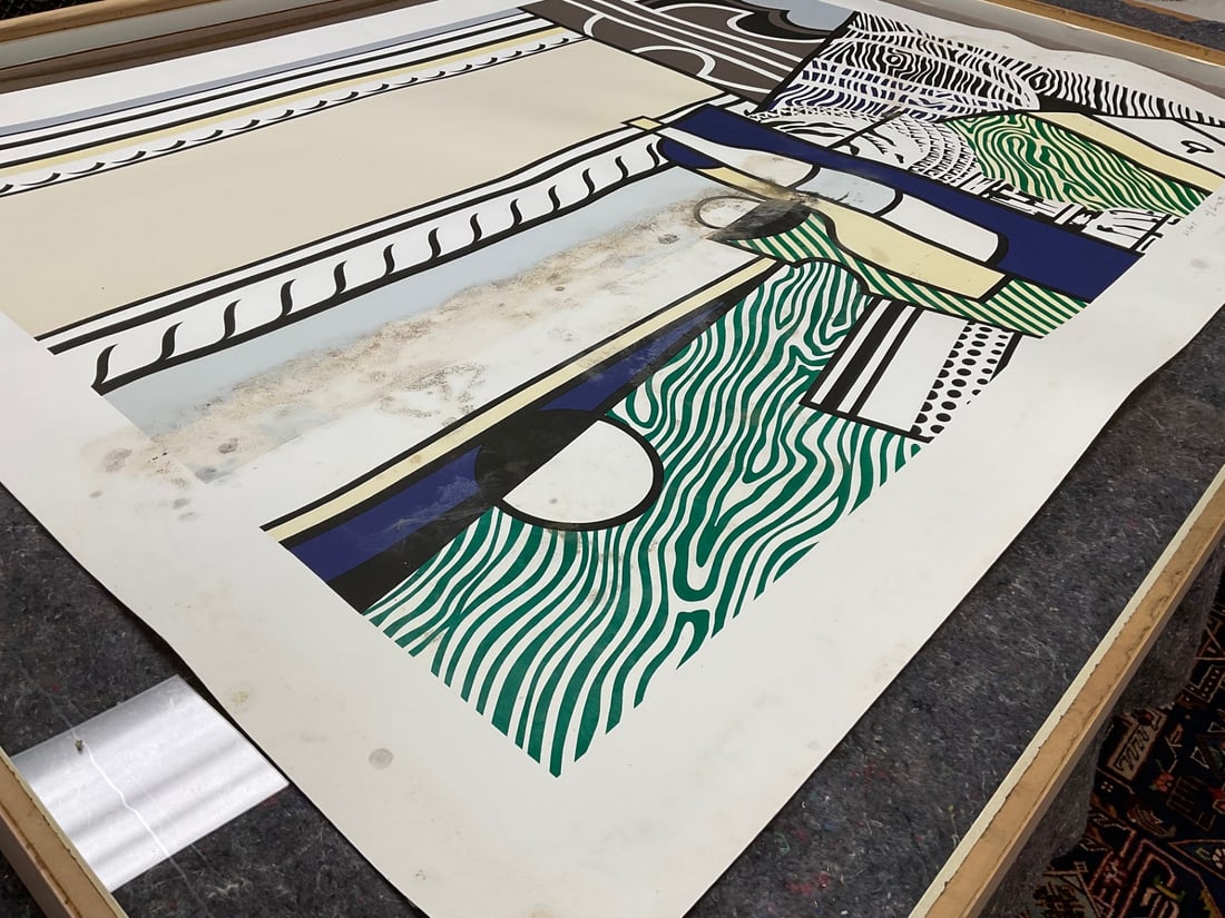 ROY LICHTENSTEIN SCREENPRINT, STILL LIFE, DAMAGED. - 13