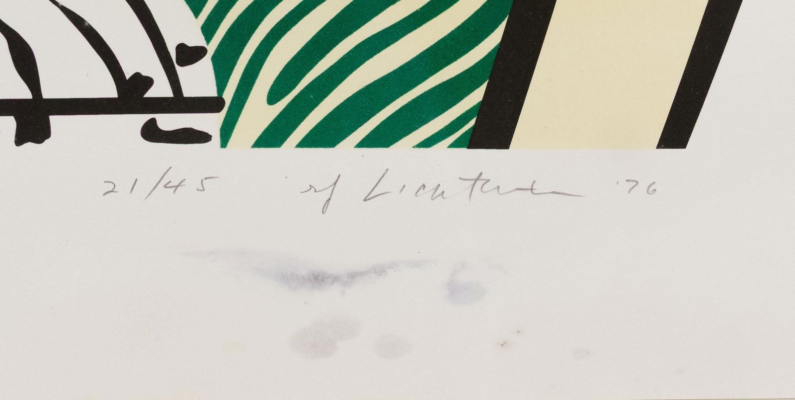 ROY LICHTENSTEIN SCREENPRINT, STILL LIFE, DAMAGED. - 4
