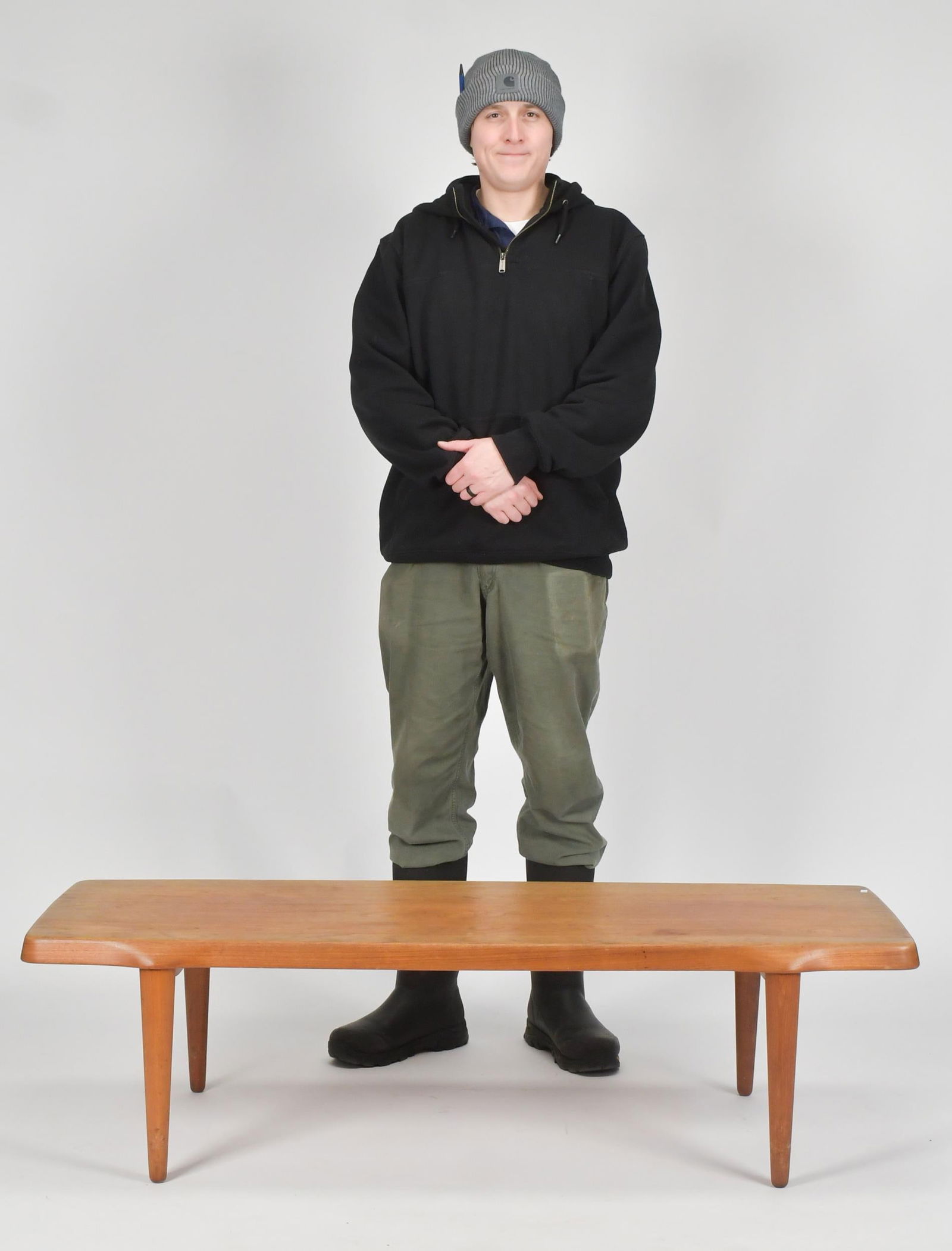 JOHN BONE VINTAGE DANISH TEAK COFFEE TABLE. - 9