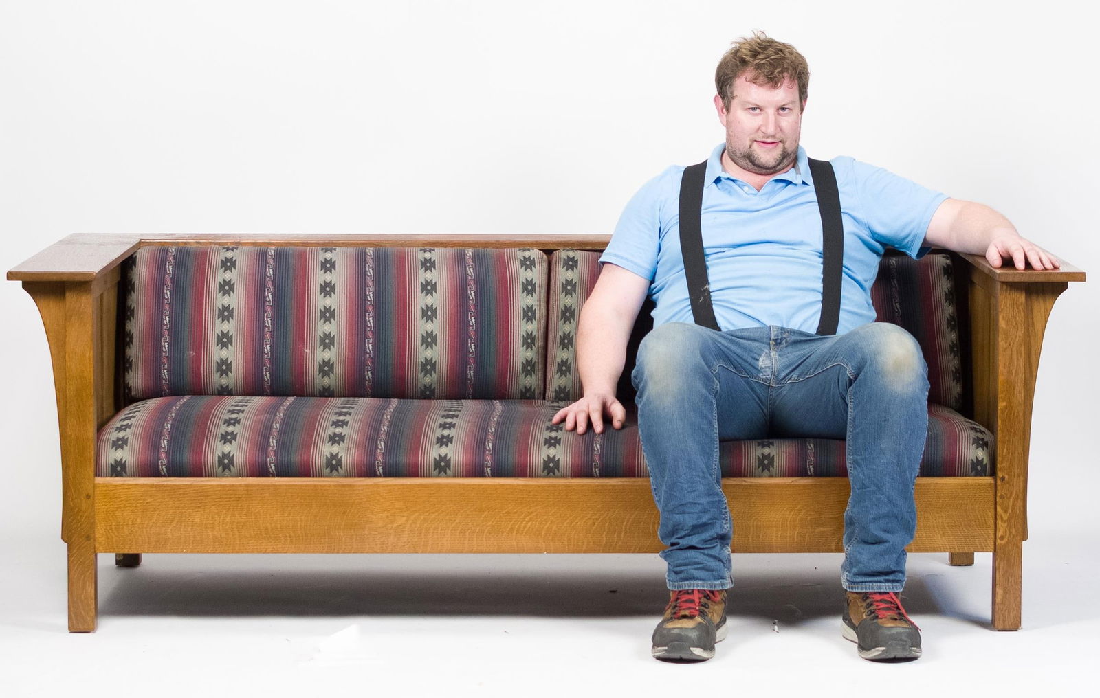 20TH C. STICKLEY PRAIRIE SETTLE. - 11