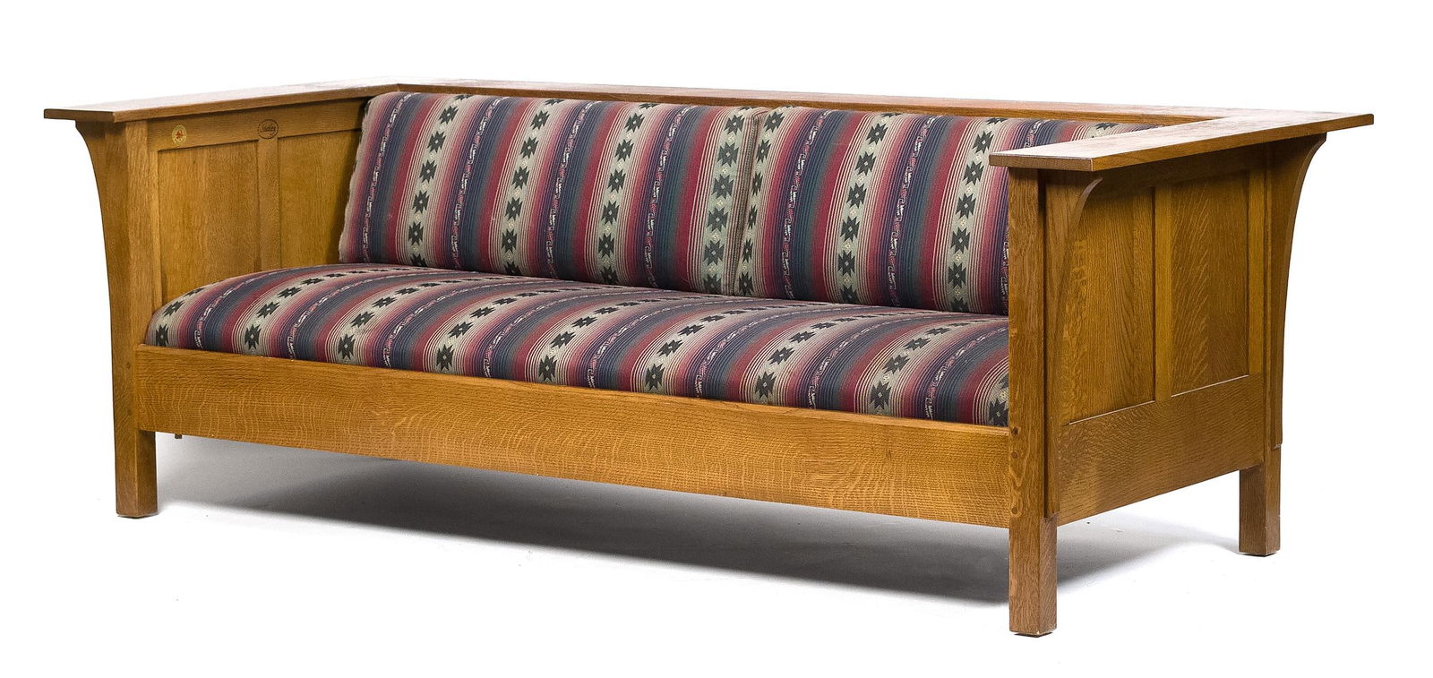 20TH C. STICKLEY PRAIRIE SETTLE. - 2