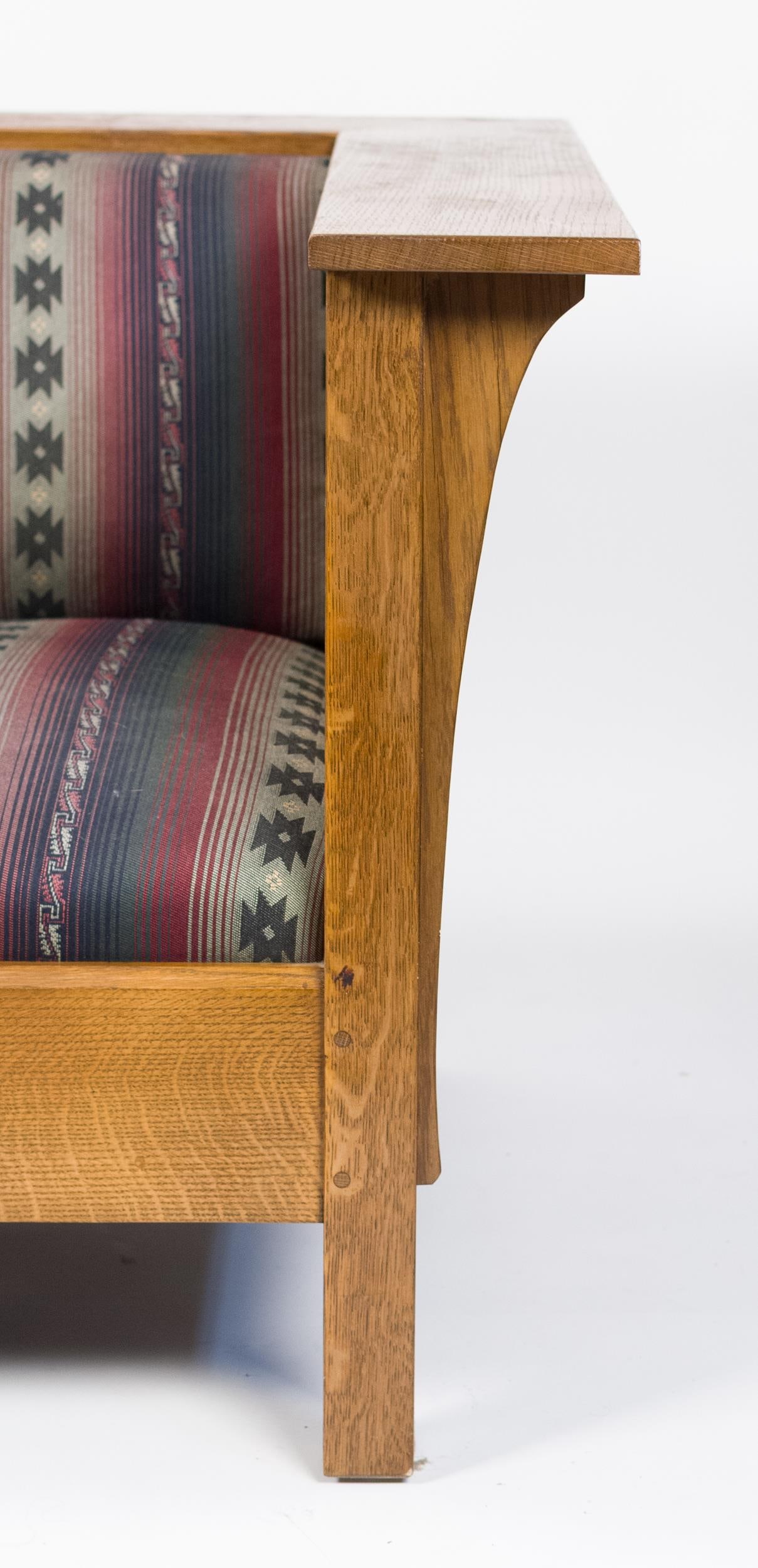 20TH C. STICKLEY PRAIRIE SETTLE. - 6