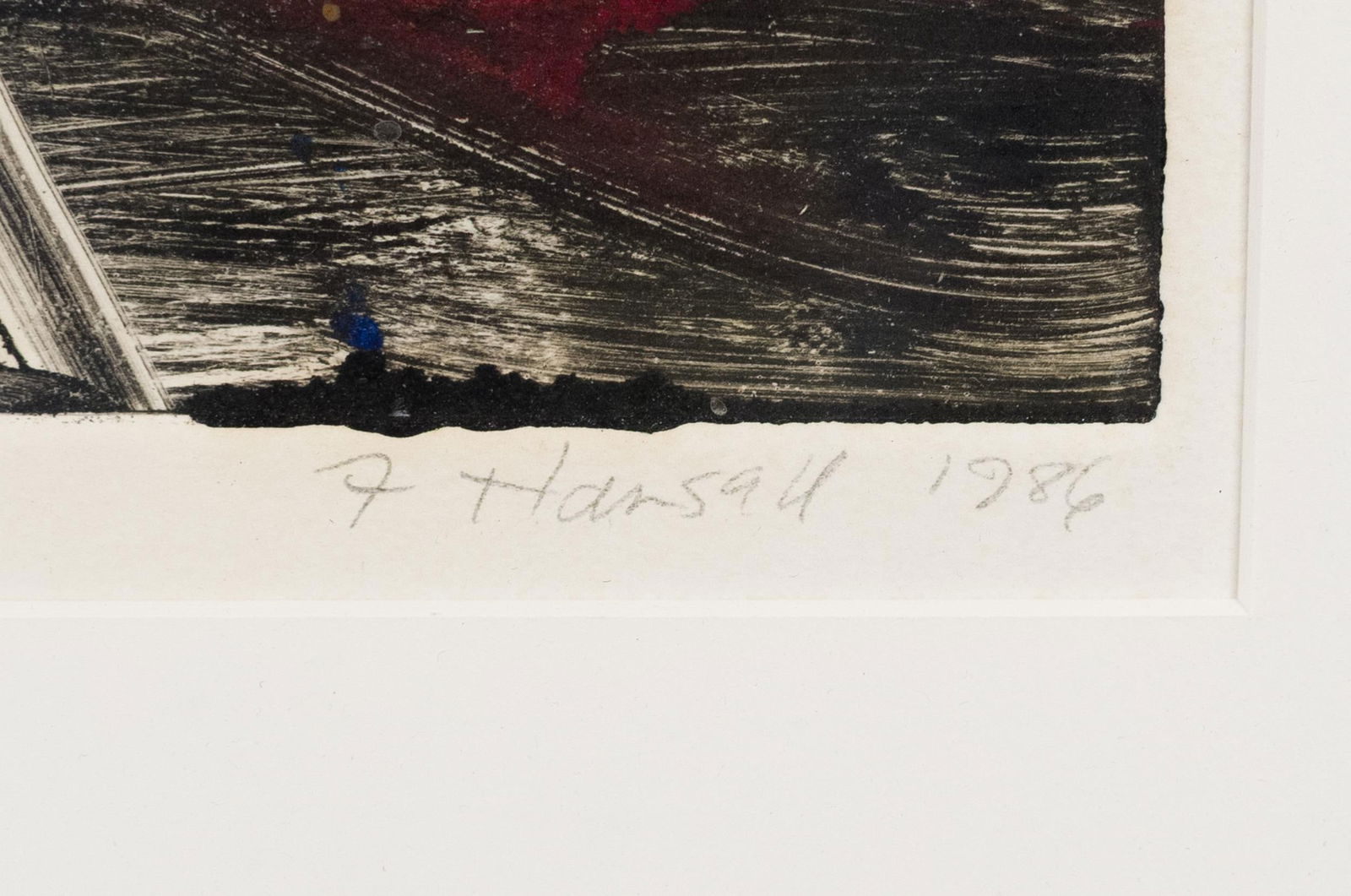 FREYA HANSELL MONOPRINT, DIVISION, 1986. - 5