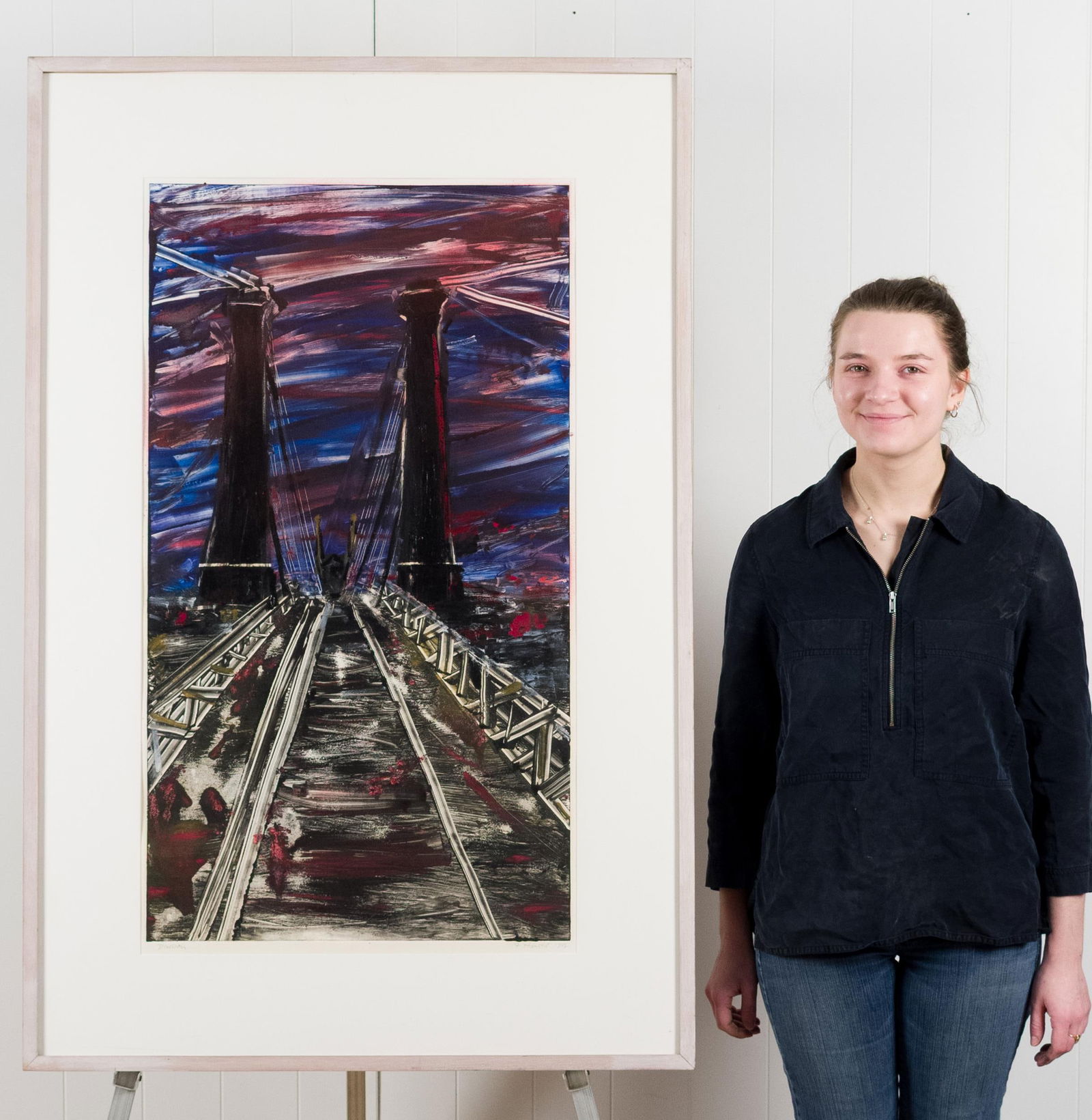 FREYA HANSELL MONOPRINT, DIVISION, 1986. - 9