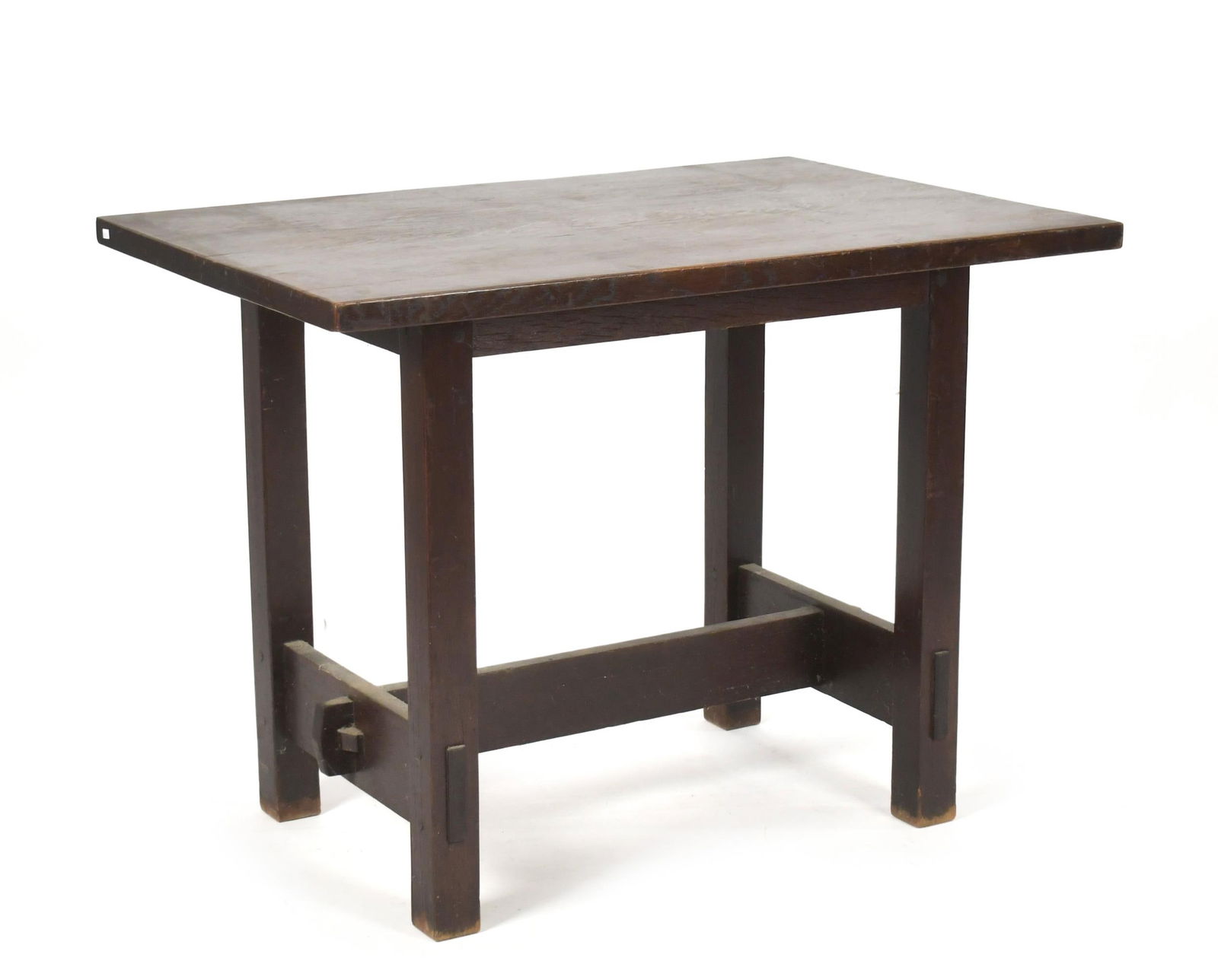 ANTIQUE ARTS & CRAFTS LIBRARY TABLE. (1 of 8)