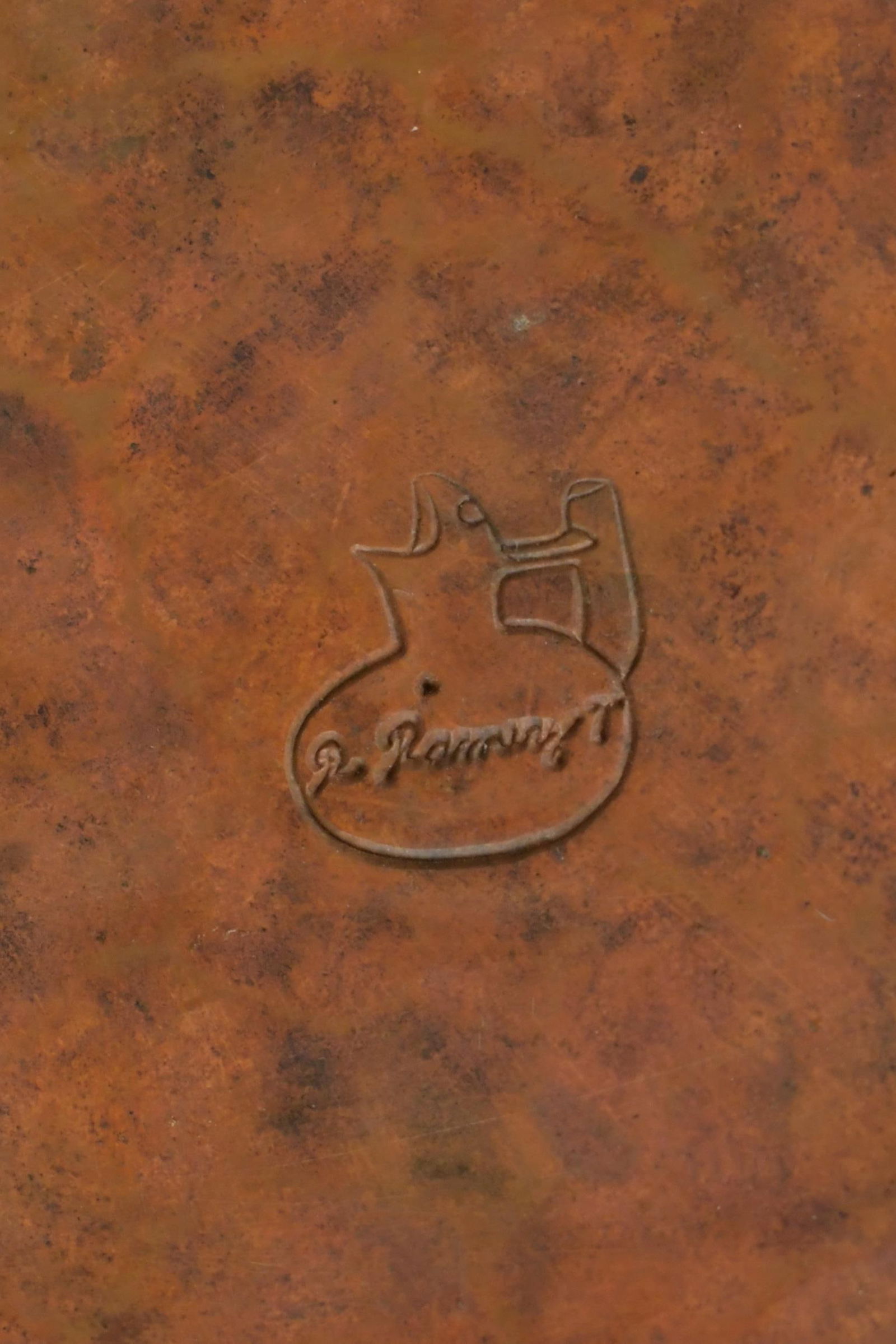 THREE RAMON RAMIREZ COPPER VASES. - 3