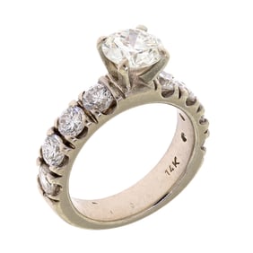 14K GOLD 1.20 CT. DIAMOND ENGAGEMENT RING.