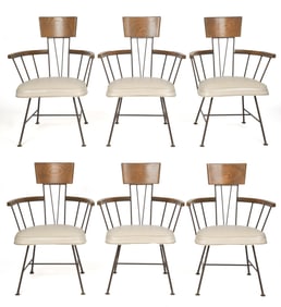 SET OF 6 DINING CHAIRS, RICHARD MCCARTHY FOR SELRITE.