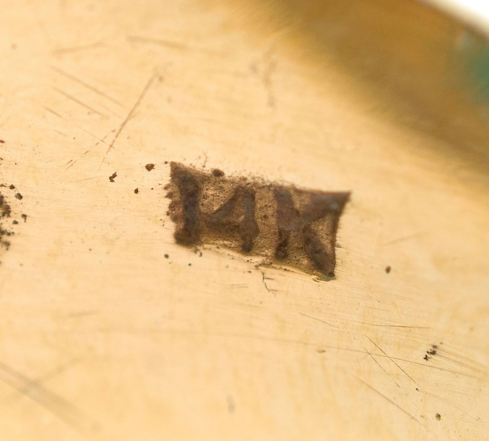 14K GOLD TURQUOISE CABOCHON RING. - 6