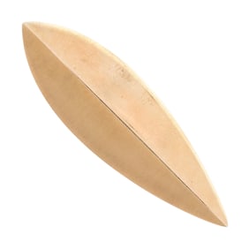 14K GOLD SIGNED HANS HANSEN LEAF PIN DENMARK.