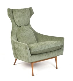 VINTAGE PAUL MCCOBB CHAIR, ORIGINAL FABRIC.