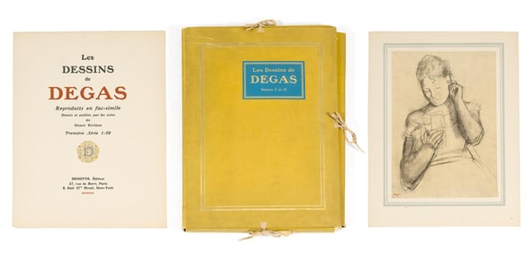 LES DESSINS DE DEGAS PORTFOLIO, COMPLETE SERIES.