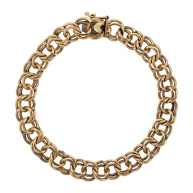 14K GOLD CHINO LINK BRACELET.