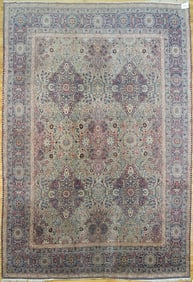 ANTIQUE ROOM SIZE ORIENTAL KERMIN RUG.