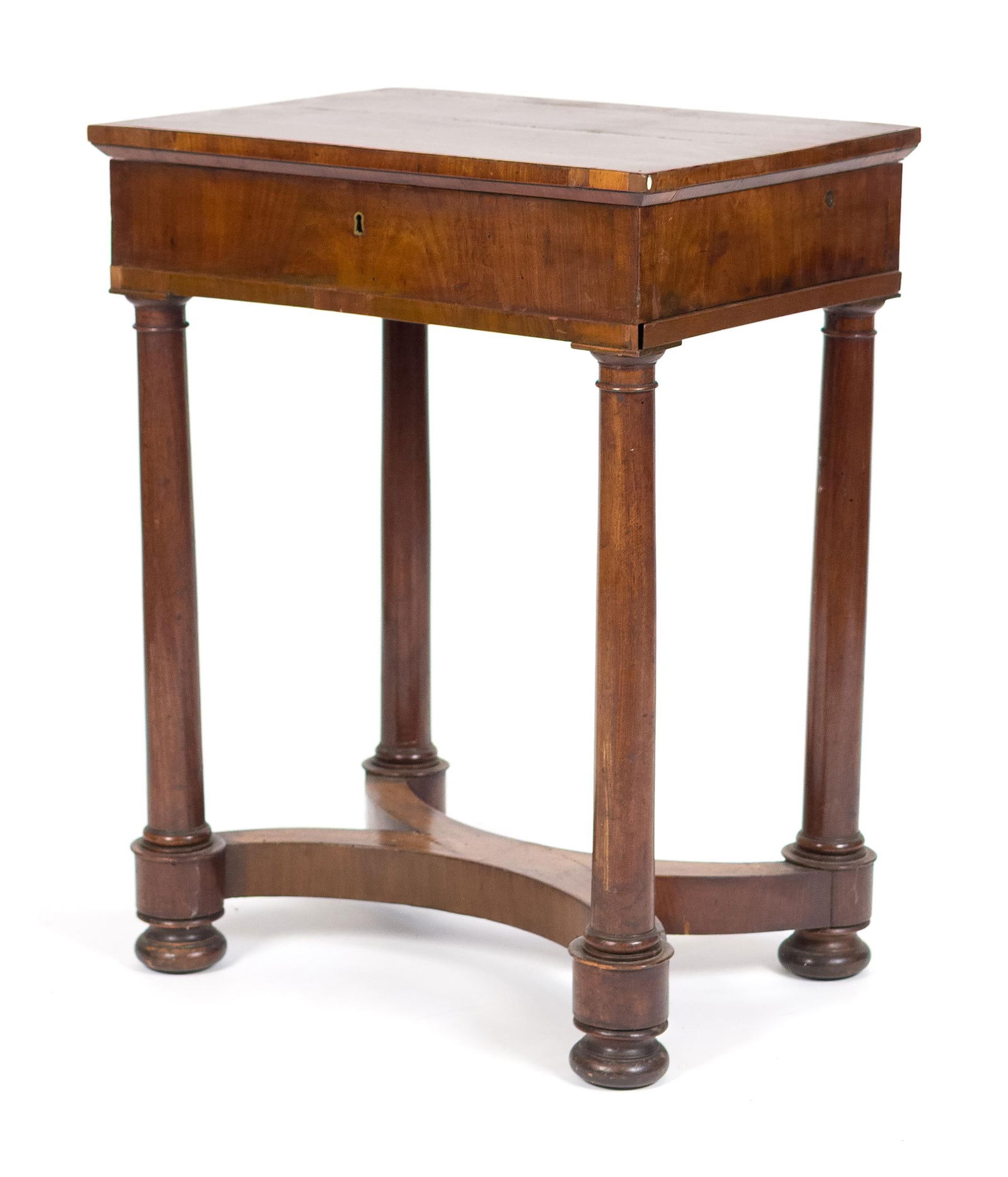 19TH C. FRENCH EMPIRE MAHOGANY LADIES WORK TABLE. (1 of 15)