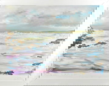 20TH C. OIL, COASTLINE.