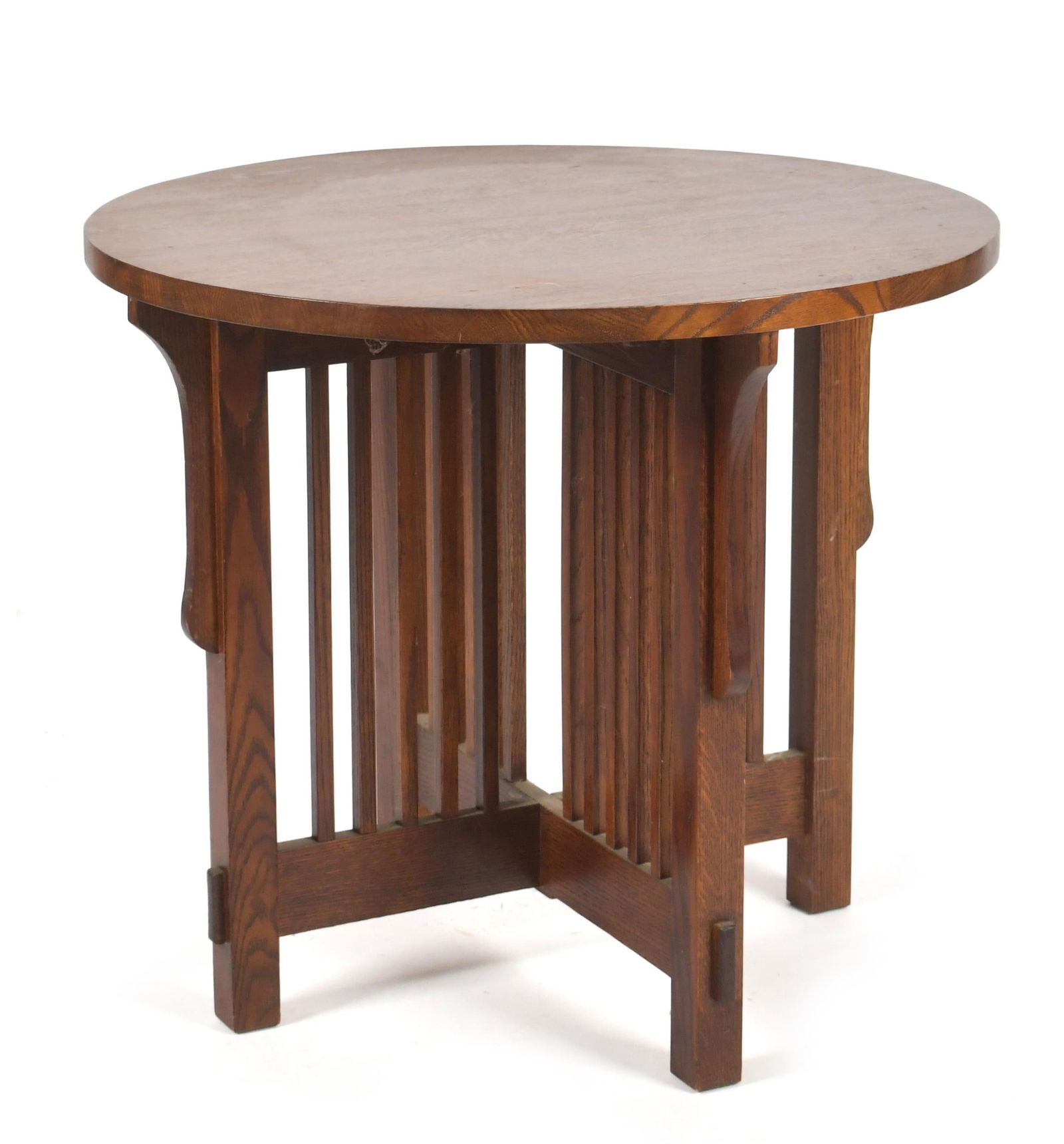 CONTEMPORARY ARTS & CRAFTS LAMP TABLE. (1 of 8)