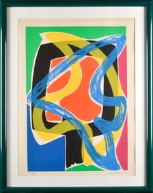 DANIEL HAYE SERIGRAPH, ABSTRACT.