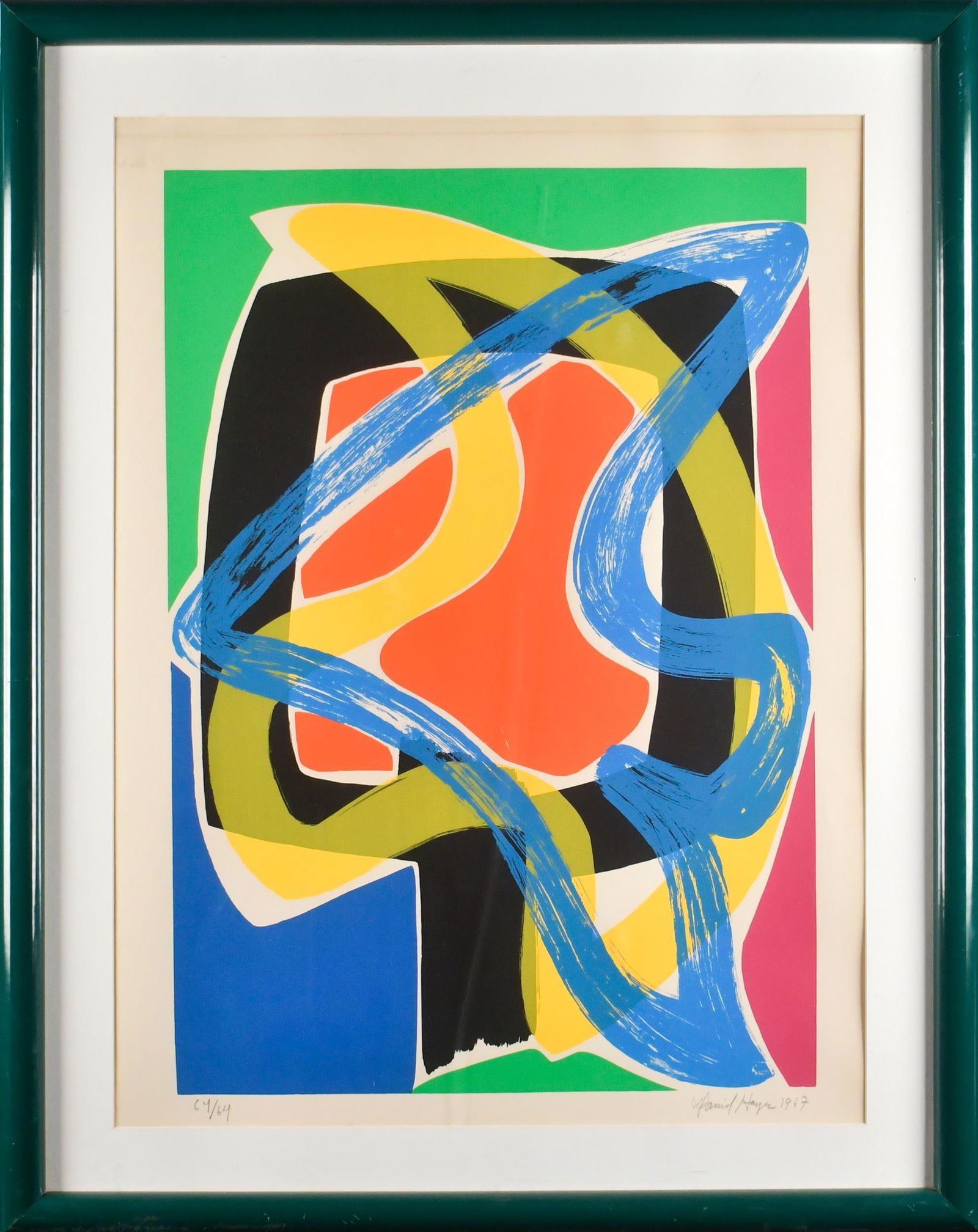 DANIEL HAYE SERIGRAPH, ABSTRACT. (1 of 8)
