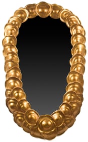 CONTEMPORARY GILT WALL MIRROR.