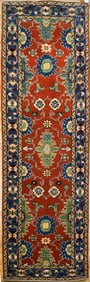 VINTAGE ORIENTAL RUNNER RUG.