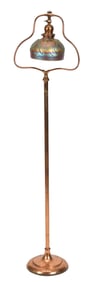 VINTAGE ATTRIB. HANDEL FLOOR LAMP.