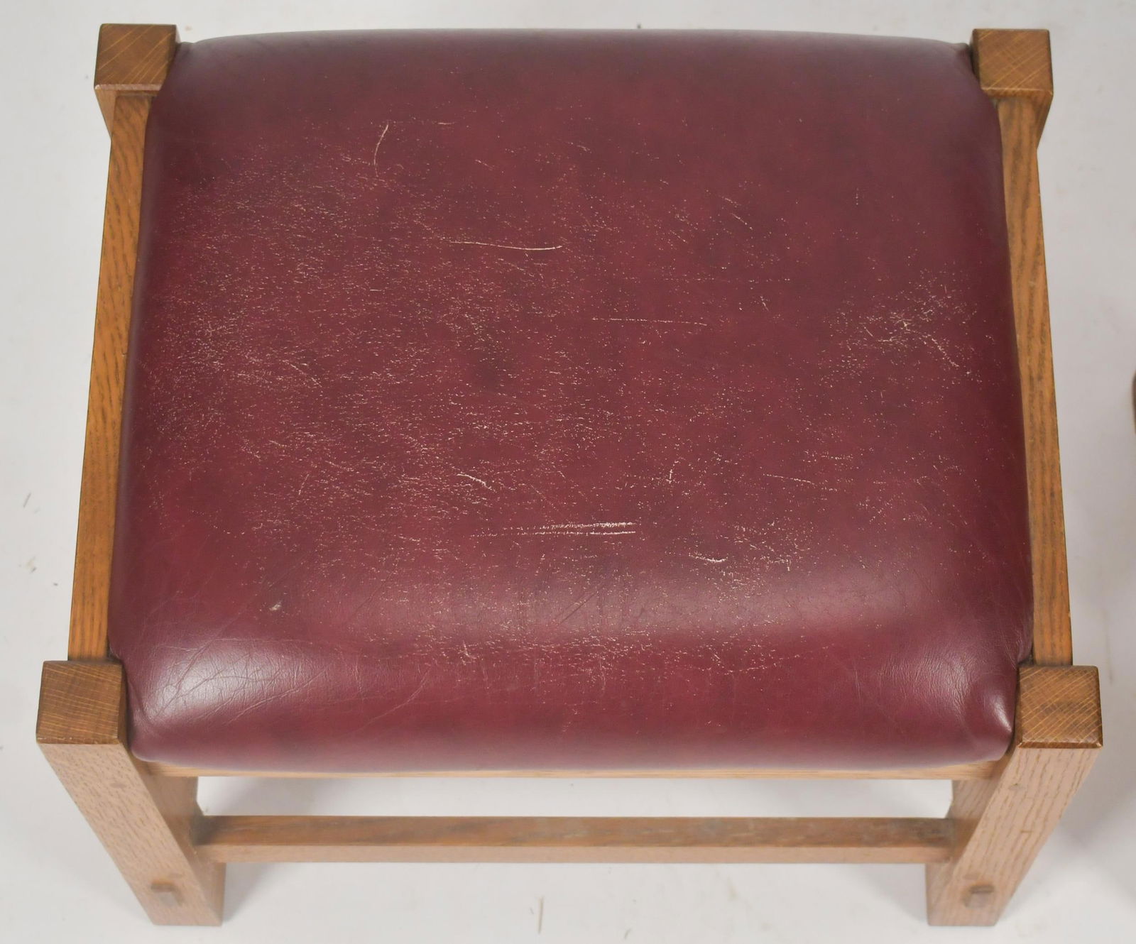 TWO ARTS & CRAFTS OTTOMANS. - 3