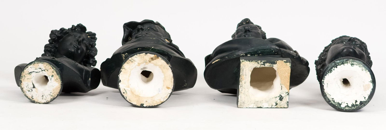 FOUR ANTIQUE PLASTER BUSTS. - 10