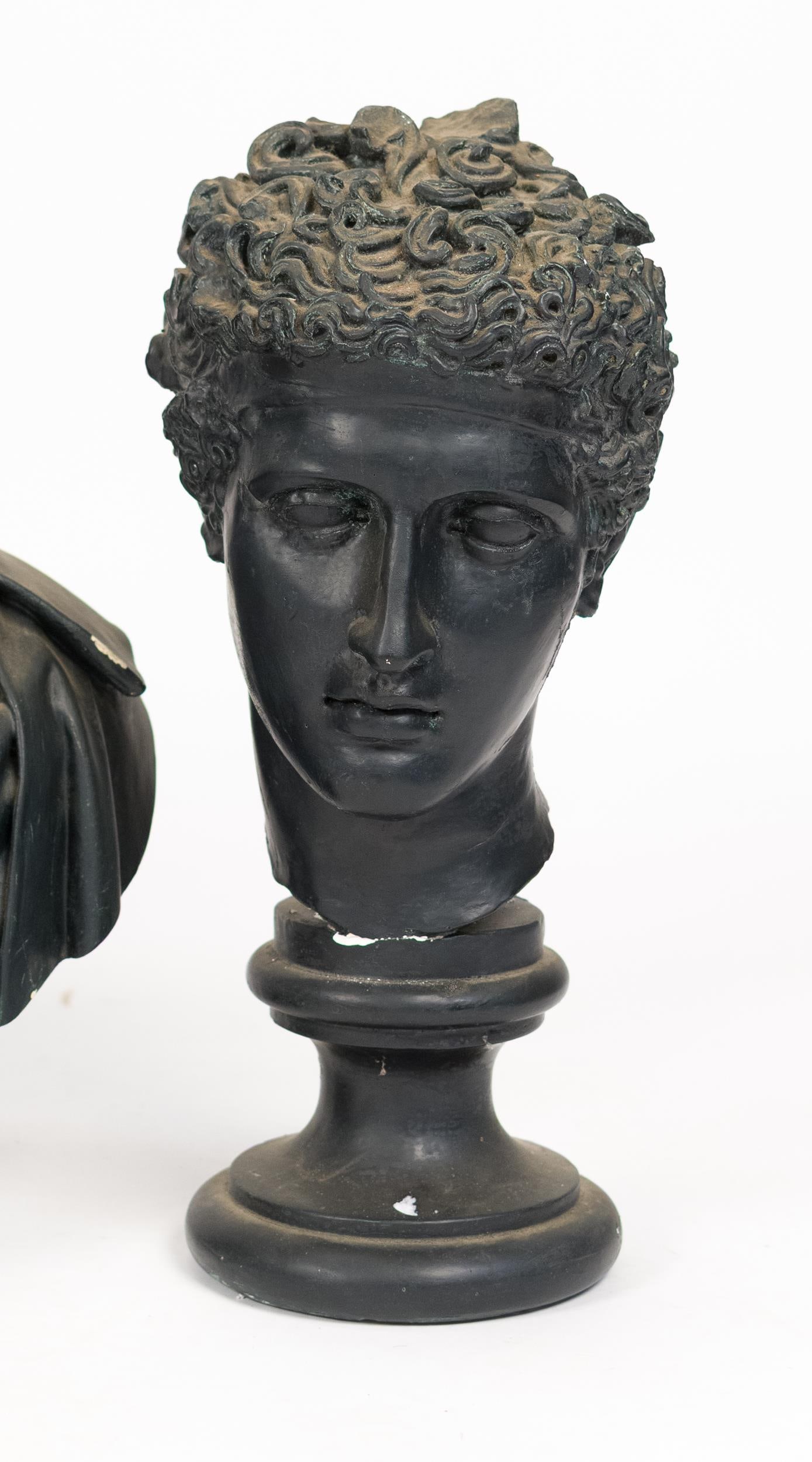 FOUR ANTIQUE PLASTER BUSTS. - 5