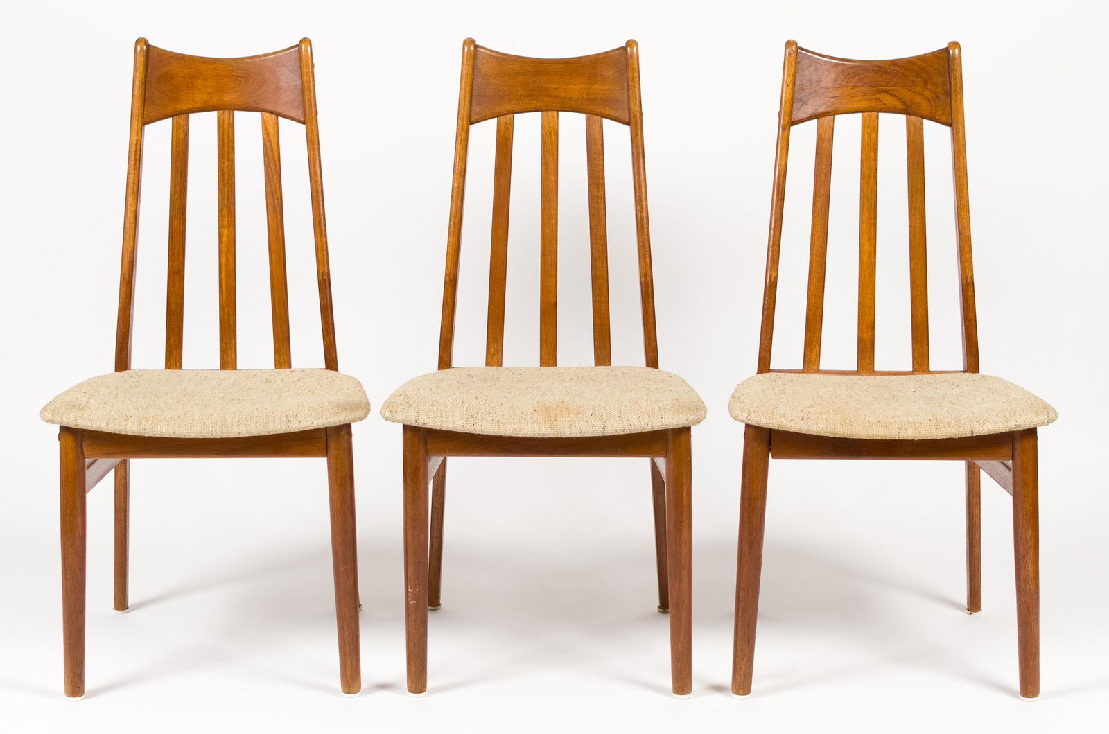 SIX VINTAGE DANISH TEAK DINING CHAIRS - 13