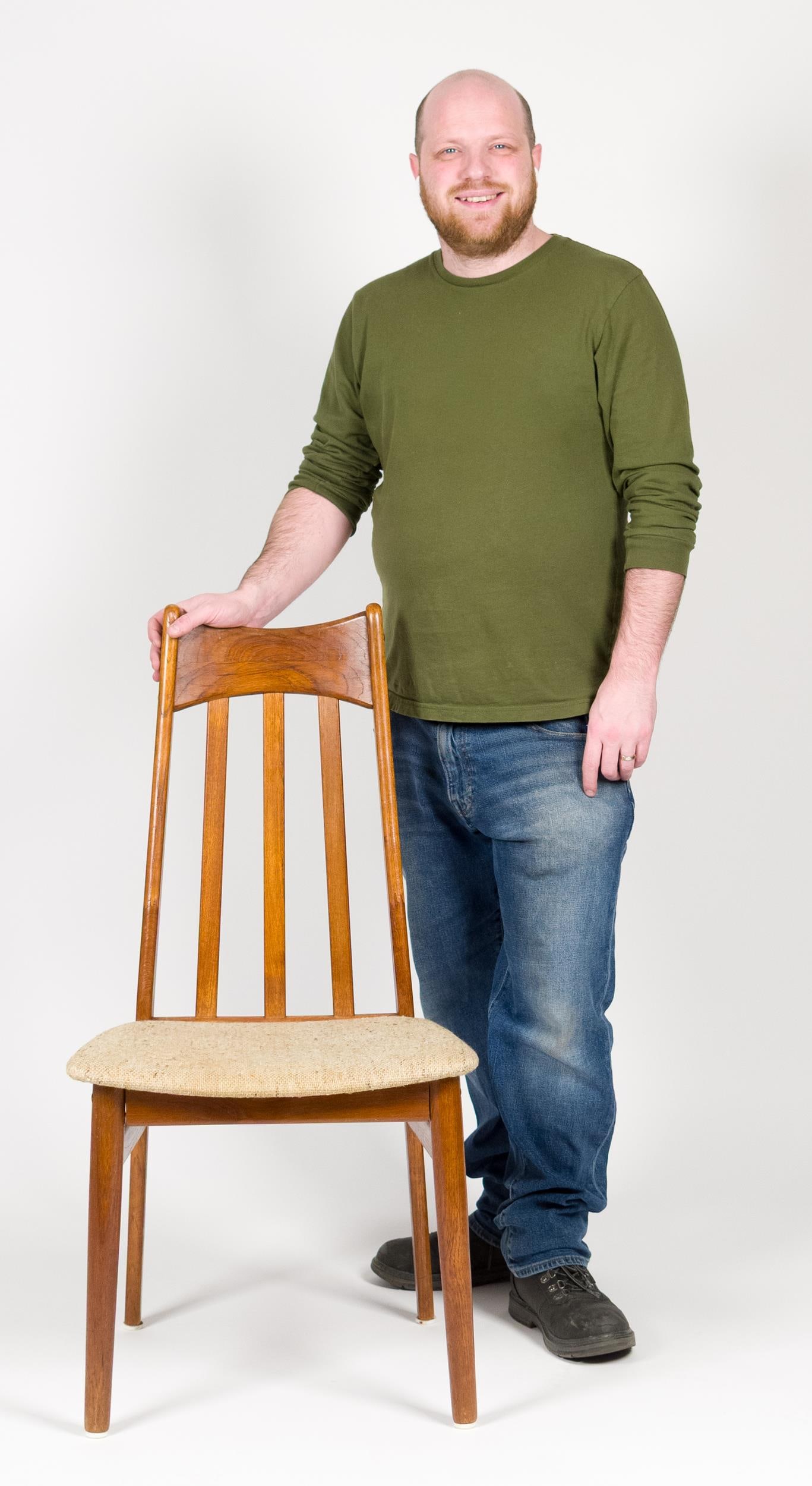 SIX VINTAGE DANISH TEAK DINING CHAIRS - 15