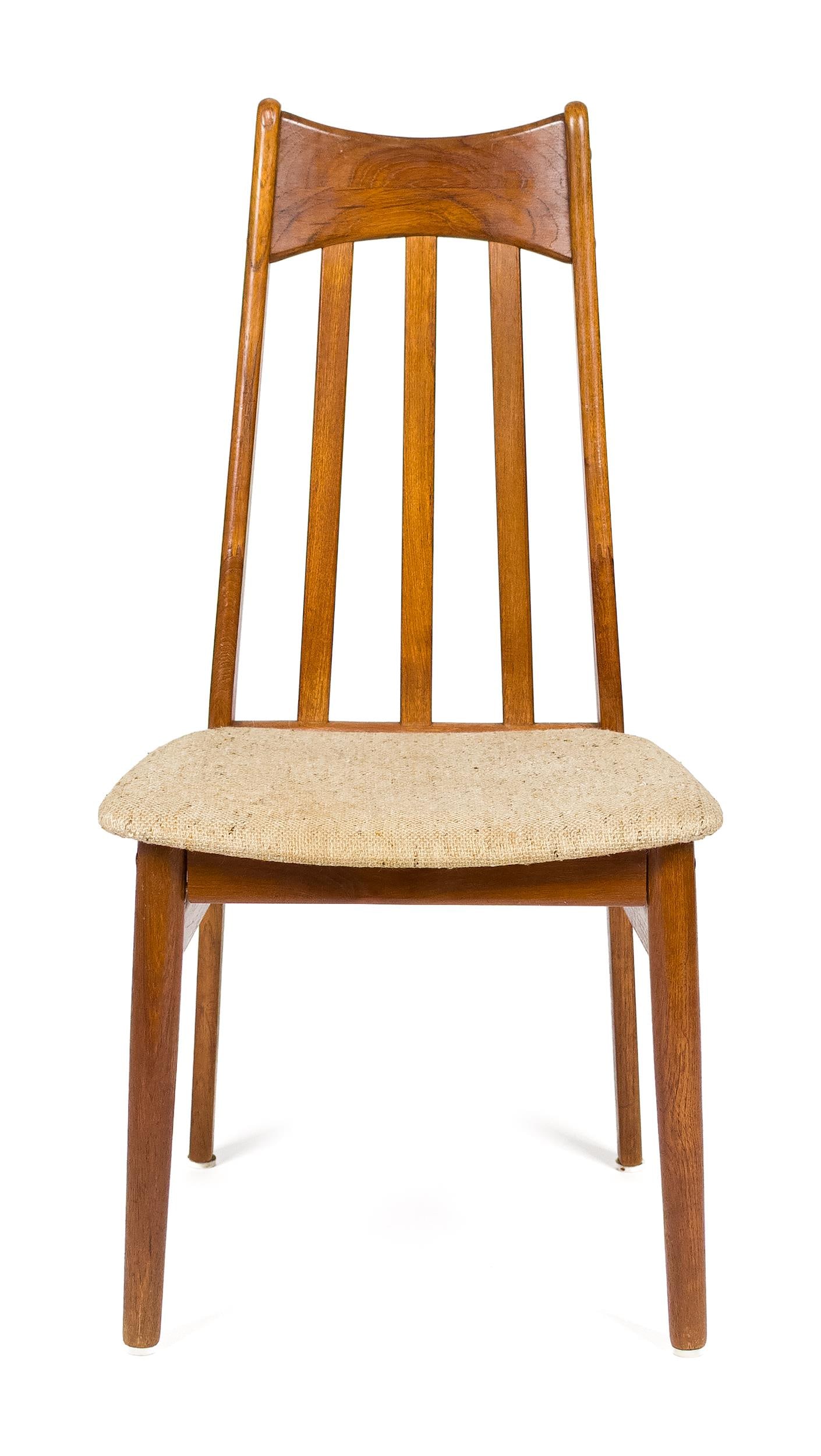 SIX VINTAGE DANISH TEAK DINING CHAIRS - 3